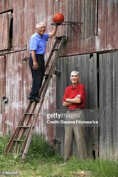 Portrait of former University of Utah teammates Wat Misaka and Arnie... News Photo - Getty Images