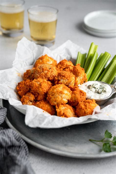 Crispy Buffalo Cauliflower Bites Fork In The Kitchen