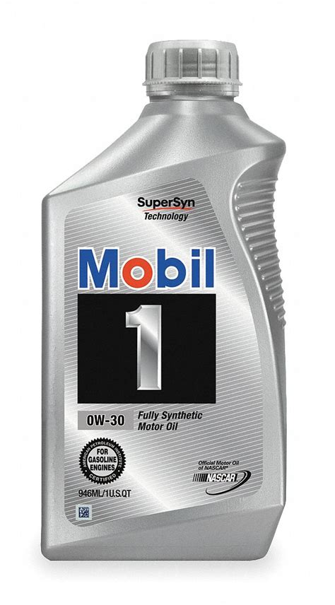 Mobil Full Synthetic Engine Oil Qt W For Use With Gasoline