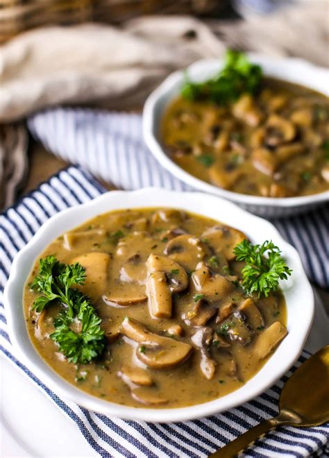 One Pot Creamy Mushroom Soup Vegan Yay For Food