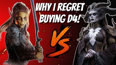 BG3 VS D4 - Why I Regret Buying Diablo 4 - YouTube