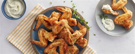 Baked Crispy Chicken Wings With Buttermilk Ranch Recipe ½ Cup Flour