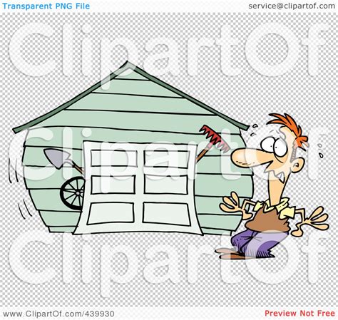 Messy Garage Clipart