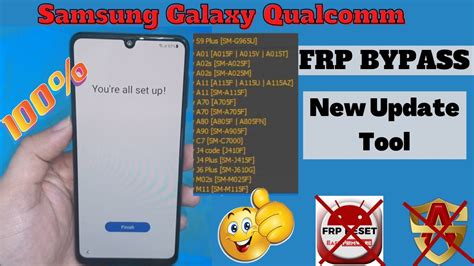 Samsung Frp Bypass Tool 2022 A02S A01 A11 M02S M11 Google Account