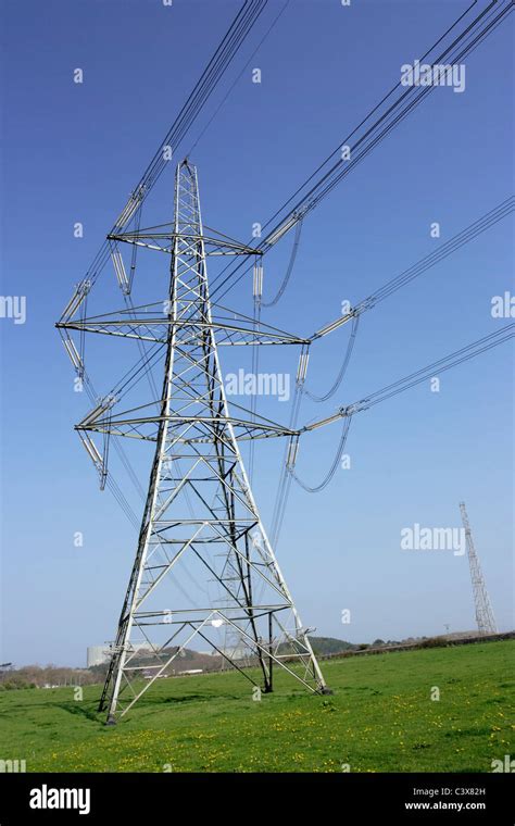 National Grid Power Lines Stock Photo Alamy