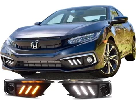 Luz De Dia Biseles Led Drl Honda Civic Env O Gratis