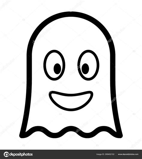 Smiley Ghost Emoji Stock Vector by ©vectorspoint 269402102