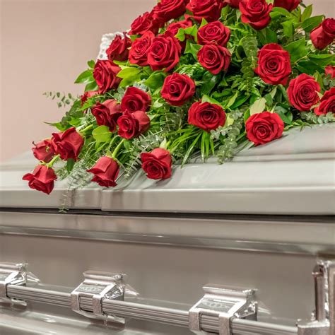 Rose Casket Spray – Design in Blooms