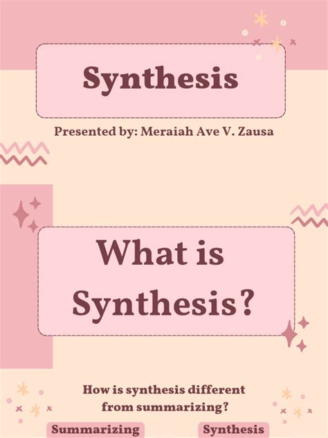 english synthesis