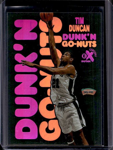 Skybox E X Century Tim Duncan Dunk N Go Nuts Spurs Ebay