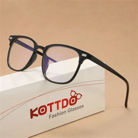 Kottdo Vintage Square Plastic Glasses Frame Fashion Classic Optical Eyeglasses Glasses