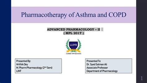 Pharmacotherapy Of Asthma And Chronic Obstructive Pulmonary Disease