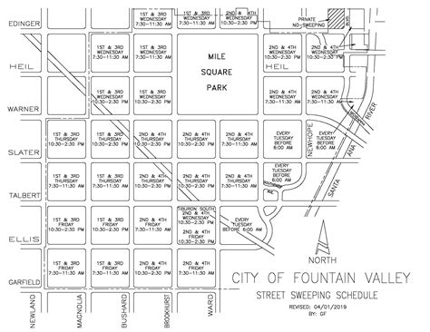 Street Sweeping Schedule | The City of Fountain Valley