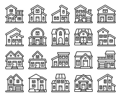 Premium Vector Set Of House Icon Vector