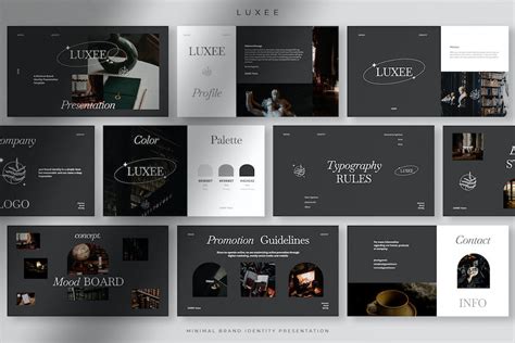 Luxee Minimal Brand Identity Presentation Ppt Presentation Templates Envato Elements