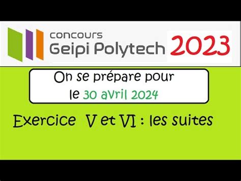 Corrig Du Concours Geipi Polytech Maths Le Qcm Premi Re Partie