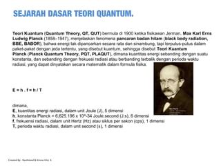 Dasar Teori Quantum Dan Model Atom PPT