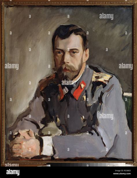 Portrait Of Emperor Nicholas II 1868 1918 Museum State Tretyakov