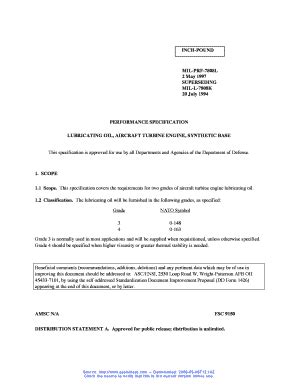 Fillable Online INCH POUND 2 May 1997 SUPERSEDING MIL L 7808K 20 July
