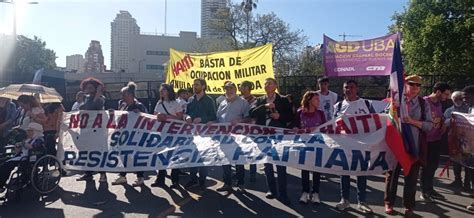 No A La Intervención Movilización A La Embajada De Ee Uu En Argentina