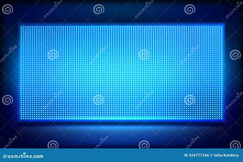 Led Screen Tv Show Lcd Light Screen Blue Panel On Stage Wall Monitor