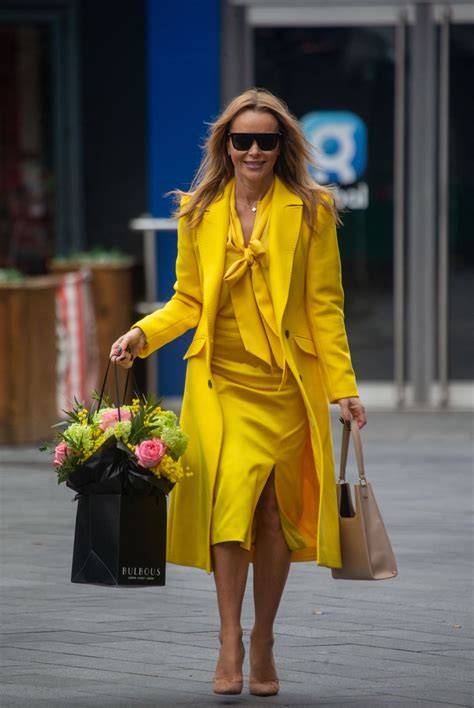 Amanda Holden In An Eye Catching Yellow Dress London 02 20 2023