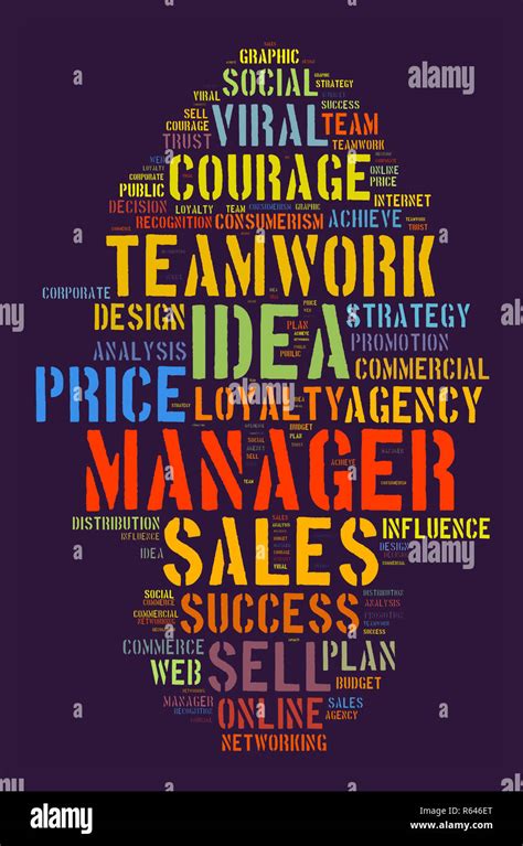 Manager Word Cloud Concept Stock Photo Alamy