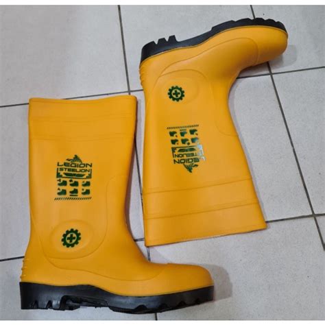 Jual Legion Sepatu Boot Karet Safety Ujung Besi Steel Toe Safety