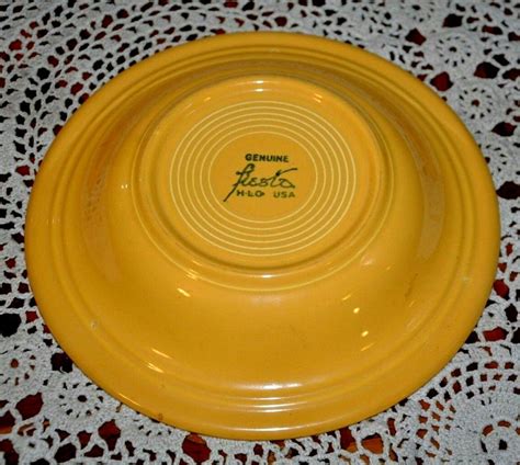 Original Fiestaware Fiesta Yellow Deep Plate Original Yellow Rimmed Soup Bowl Ebay