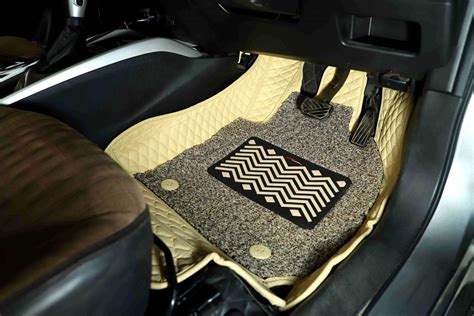 Toyota Innova Hycross Luxurious D Floor Mats Beige Colour