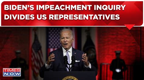 Biden Impeachment Enquiry Live Lawmakers Divided Over Speaker