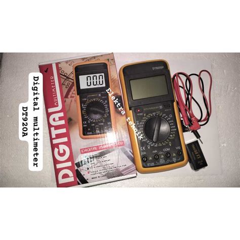 Jual Digital Multimeter Multitester Avometer Jumbo Buzzer DT9205A