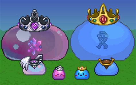 The Royal Slimes King Slime Queen Slime R Terraria