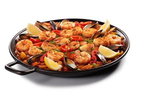 Premium Photo Paella Seafood Khas Spanyol Dalam Panci Tradisional