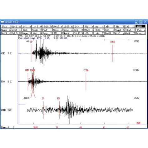 Software F R Phasen Analyse Seisan Geosig Ltd Schwingungsanalyse