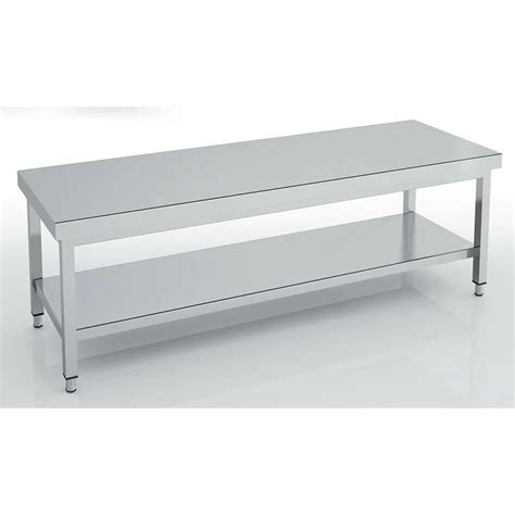 Table soubassement centrale série 700 en inox ERATOS