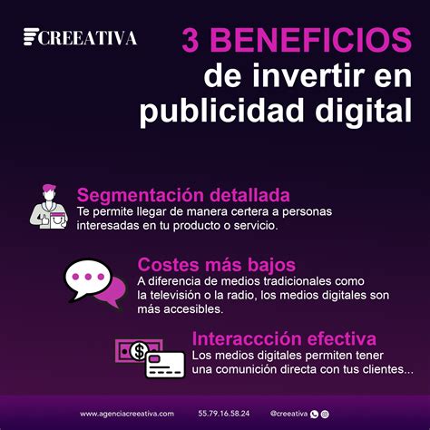 ¿Sabes los beneficios de invertir en... - Creeativa Digital