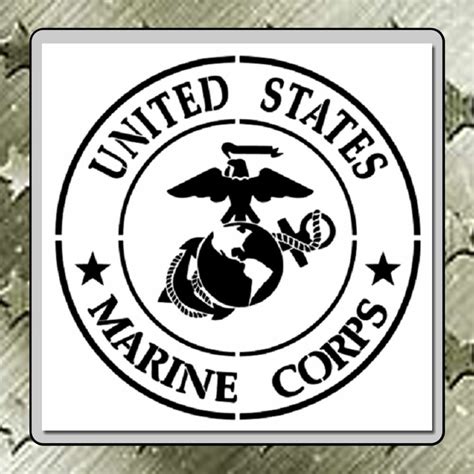 Marine Corps Emblem Stencil