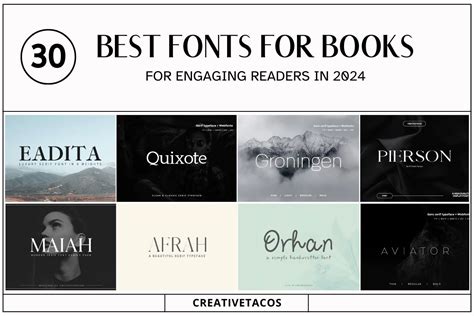 The Best Book Fonts For All Time 10 Excellent Fonts For Typesetting