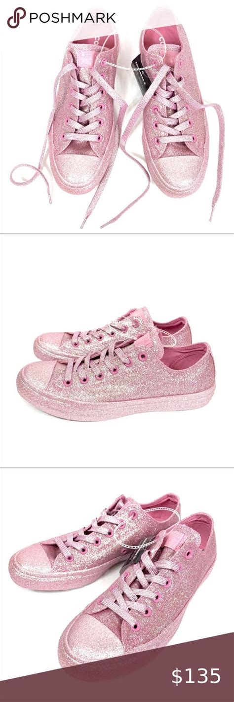 Converse Chucks Pink Glitter Shoes Womens Size 10 Pink Glitter Shoes