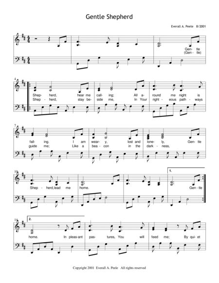 Gentle Shepherd Piano Vocal Guitar Digital Sheet Music Sheet Music Plus