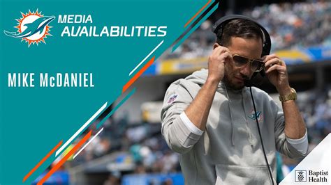 Mike Mcdaniel Meets With The Media Miami Dolphins Youtube