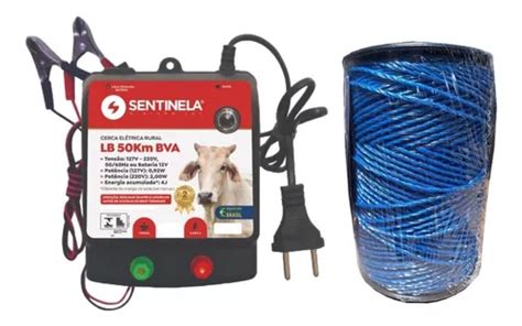 Kit Cerca Eletrica Rural Eletrificador 50km Lb Fio 500 Mt Frete grátis