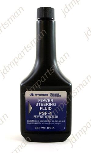 Genuine Hyundai Power Steering Fluid Psf 4 Brake Fluid 12 Fl Oz Ebay