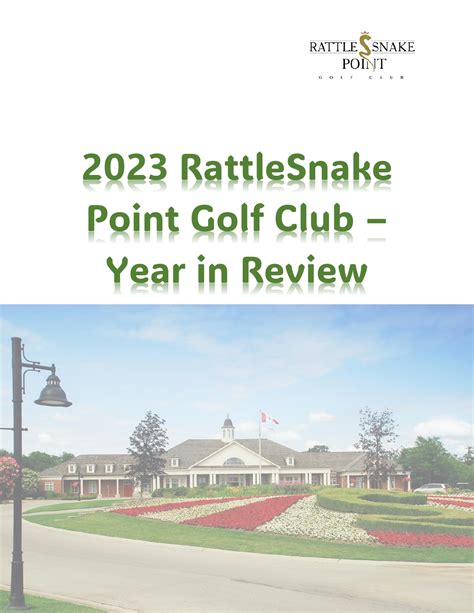 RattleSnake Point My News RattleSnake Point Golf Club