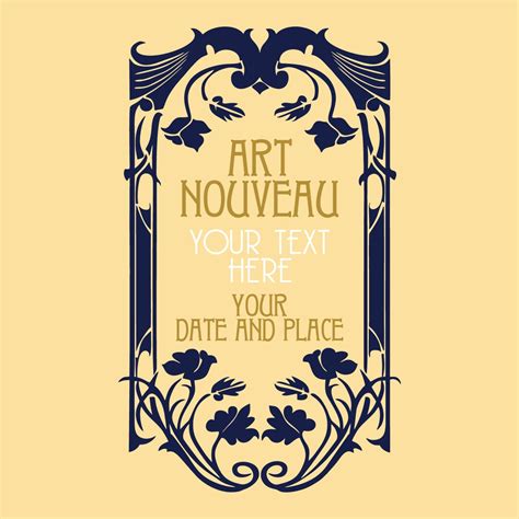 Art Nouveau Vector Covers Art Nouveau Clip Art Art Nouveau Vintage