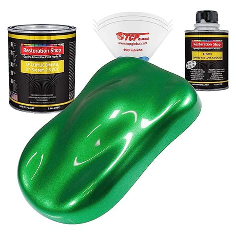 Buy Restoration Shop Firemist Green Acrylic Enamel Auto Paint Complete Quart Paint Kit