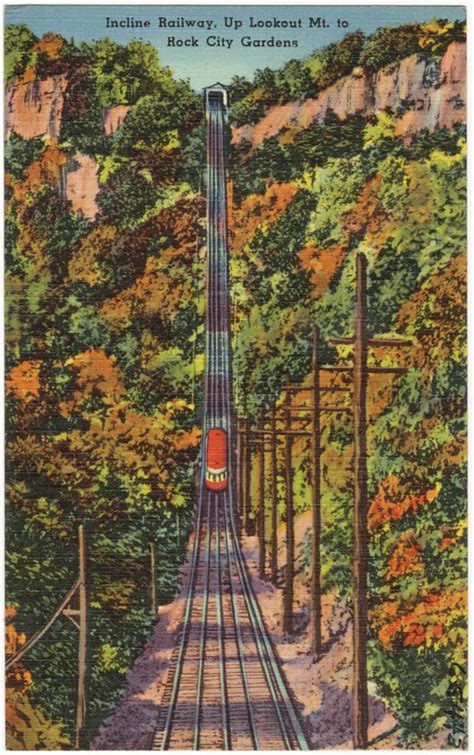 Incline Railway Up Lookout Mt To Rock City Gardens Digital Commonwealth