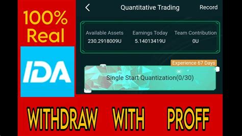 Ida App Withdrawal How To Withdraw From Ida Ida Real Or Fake How