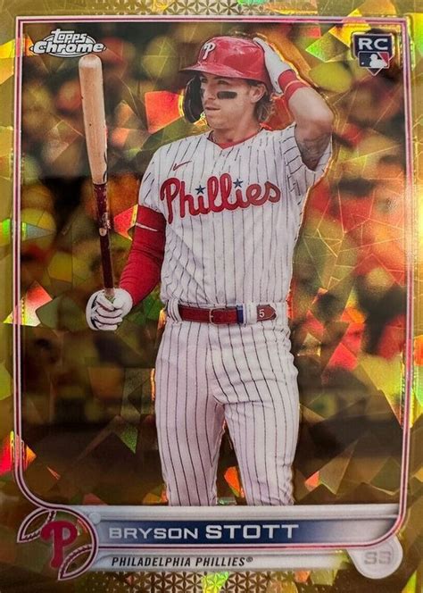 Bryson Stott 2022 Topps Chrome Update Sapphire Edition Gold US224